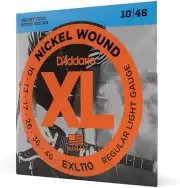 D'Addario EXL110 Nickel Round Wound X-Lite Electric Guitar Strings 10-46