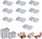 Generic Snack Containers, 10PCS, Mini, Reusable, Leak Proof, Double Compartment, Food Grade Plastic, Microwave, Dishwasher, Refrigerator Safe, Small