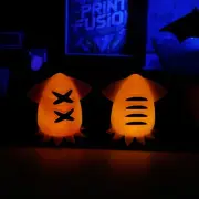 Splatoon Target Balloon UV Responsive Night Light 3D Printed LED Lamp for Gamers