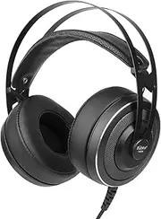 Tignapoo T-803 Wired Over Ear Headphones Studio Monitor & Mixing DJ Stereo Headsets with 50mm Neodymium Drivers 3.5mm Convert to 6.5mm Audio Jack for AMP Computer Recording Phone Piano Guitar Laptop
