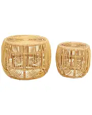 TOV Furniture Azrina Rattan Nesting Tables