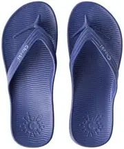 CHEEKI Arch Support Thongs Blue Mens Size US9