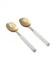 Thirstystone Thirstystone Gold Salad Server White