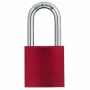 ABUS 72/40 Padlock, Aluminum with Hardened Steel Shackle, Red