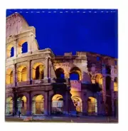 Rome Colosseum Italy Ceramic Tile Trivet Coaster Travel Souvenir 4" x 4"