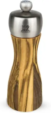 Peugeot 6-Inch Classic Fidji Salt Mill, Olive Wood