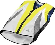 [HyperKewl] Evaporative Cooling VELO Cycling Vest, Hi-Viz Lime/Silver, Small