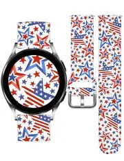 American Memorial Day Watch Band 20mm Compatible with Samsung Galaxy Watch 5/...