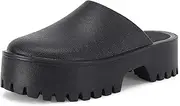 [Coutgo] Women's Platform Mules Slip On Thick Sole Slippers Closed Toe Cute Comfort Shoes