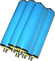 Conveyor Rollers PVC Conveyor Replacement Roller, Pack of 6 Powerless Roller Conveyors for Wood Conveyor and Fence, Conveyor Rollers Diameter 25 50 60 MM(6 Set D 50mm/2",L 300mm/11.8in)