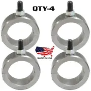 4 Universal 1.50 Steel Bar Clamps 2 Bolt Cage Roll Bar Fabrication w/ Bolt .375”