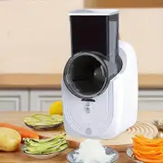 Automatic Electric Mandoline Slicer - Multifunctional Kitchen Tool with ABS Material, 3 Steel Knives, Cyclone Cutting, 8 Seconds Per Dish, Removabl...