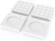 [SEISSO] Anti Vibration Pads for Washing Machine, Anti Slip and Noise Cancelling Washer Anti Vibration Pads, Natural Rubber Washer Pads Hard Wearing Washing Machine Vibration Foot Pads, White