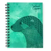 Monster Stationery - Joshua Green A5 Lined Notebook - Made in UK - Otter