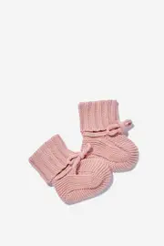 [Cotton On Kids] Cotton On Kids - Organic Knit Booties - Zephyr OS ZEPHYR