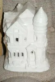 You Paint Plaster Gable House California Creations Unpainted Holiday Village New