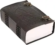 ANANYOM Handcrafted Leather Journal Notebook for Writing 10x7 inches 600 Pages Black Tree of Life Hand Embossed Design, Unlined Paper, Perfect for Writing, Sketching, and Travel Diary
