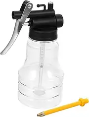 Oil Can Pump Oiler Manual Oil Sprayer with Nozzle for Easy Refilling No Leakage and Convenient Use Cars and Machines