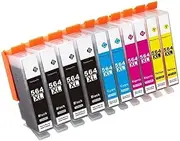 YRSINK Compatible Ink Cartridges Replacement for HP 564 564xl Ink Cartridges,(4 Colors 10 pack)High Yield,Work with HP Photosmart 5510 5515 5520 5525 6510 6520 6525 D5463 D7500 Premium B209 B210 C309 C310 C410 C510 Officejet 4620 4622 Deskjet 3520 3521