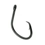 Gamakatsu Nautilus Circle Fishing Hook w/Ringed Eye #5/0 NS Black 5/Pk 42415