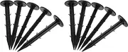 Alasum 100 Pcs Plastic Tent Stakes for Camping Beach and Canopy Durable Hiking Tent Nails with Strong Grip for Secure Ground Support Lightweight and Easy to Store
