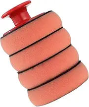 CHICAMPERA Buffing Sponge Pad Kit with Ergonomic Handle Non Abrasive Waxing Sponges for Car Polishing Detailing Durable Foam for Effortless Car Maintenance