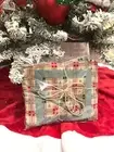 COLORFUL CHRISTMAS APRON for woman with 2 Large Pockets