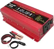 2400W 2800W 3500W Pure Sine Wave Power Inverter 12V 24V to AC 220V 230V 240V Converter Transformer Voltage with LCD - AC Sockets - USB - Convection Fans /4276 (Color : 12V, Size : 2400W)