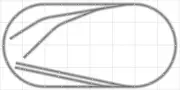 Bachmann E-Z Track Train Layout #017 Train Set HO Scale 4' X 8' Wire Switches