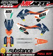 Graphics kit fits KTM EXC 2017 2018 2019 models GREASE STYLE stickers decals