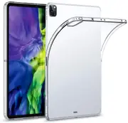 Apple iPad Pro 11" M2 (2022) Crystal Clear Transparent Ultra Slim Soft TPU Gel Back Case by MEZON (iPad Pro 11", Gel)