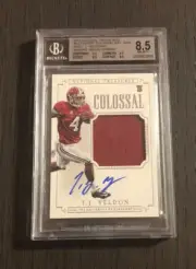 2015 National Treasures TJ YELDON #335 RC Rookie Patch Auto SP No Ser# BGS 8.5/9