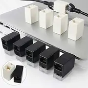 10 Pack ethernet Coupler, ethernet Extender in Line rj45 Coupler Cat6/Cat6e/Cat5e/cat5 ethernet Female to Female Coupler ethernet Connector (Black+White) (10, rj45 Coupler)