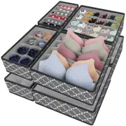 Organizer Divider, Foldable Closet Storage Organizer Basket, and Fabric Organ...