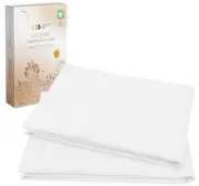 100% Organic Cotton Pillow Cases QueenStandard Set of 2 Authentic GOTS Certif