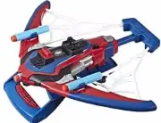 Spider-Man Web Shots Spiderbolt NERF Powered Blaster Toy, Fires Darts,...