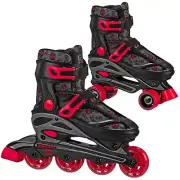 Roller Derby Boys Sprinter 2N1 Quad and Inline Skates Combo Brand New