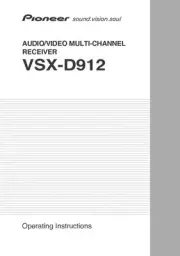 Pioneer VSX-D912 Receiver Owners Manual