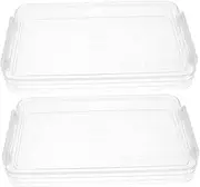 COMNESTBI Plastic File Storage Box for Office Document Organizer Box Flat Storage Bin with Lids 2 Pc Black