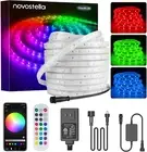 Novostella 49.2Ft Smart LED Outdoor Rope Light, Music Sync RGB Strip Lights, App