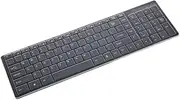 Wireless Keyboard and Mouse Set 2.4g Ultra-Thin Office Keyboard Black with Keyboard Cover
