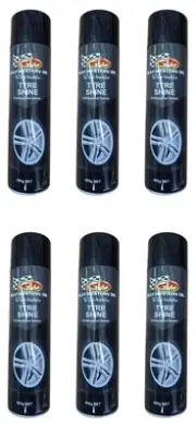6 X Gulf Western Oil Tyre Shine 400g – Professional Series Spray