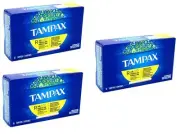 BL Tampax Tampons Regular 10 Count Unscented X 3 Packs