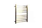 HOTWIRE Hotwire Heated Towel Rail - Square Bar (H900mmxW700mm) with Timer - Gold