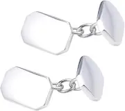 [JYHLSHBA] Cufflinks For Men 2 Pairs Of Men'S Cufflinks Metal Chain Cufflinks Men'S French Shirt Cufflinks