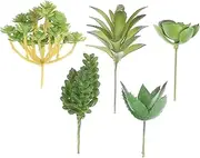 1 Set Potted Artificial Succulents Picks DIY Artificial Succulent Plant Succulents Decor Realistic Fake Succulent Faux Plants for Indoors Succulent Pick DIY Plant Ornament