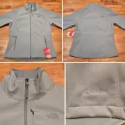 The North Face Apex Barrier Windwall Soft Shell Jacket Corsair Womens Large Gray