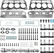 MDS 5.7L Hemi Camshaft Lifter Kit With Headgasket Set, Compatible with 2009-2021 Chrysler 300 Dodge Charger Durango 09-16 Ram 1500 Jeep Grand Cherokee 09-10 Commander, Replace# 53022372AA 53021726AE