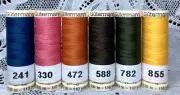 6 NEW different colors GUTERMANN 100% polyester thread 110 yard spools