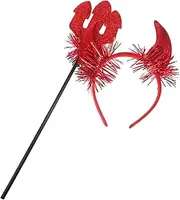 [LABRIMP] 1 Set Demon Horn Headband Party Headband Horn Devil Costume Party Cosplay Accessories Devil Headband Costume Halloween Supplies Devil Headband Accessory Devil Horns Headband